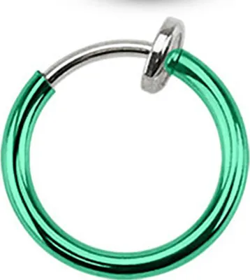 Produktbild von Nasenring Fake Nasenpiercing Septum Clicker Piercing Helix Titan plattiert