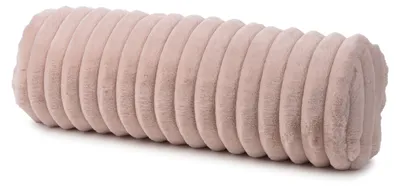 Produktbild von GÖZZE Vito Kissenrolle weiche Kissenrolle mit Synthetikfüllung und modernem Streifendesign Altrosa 60 x 20 cm