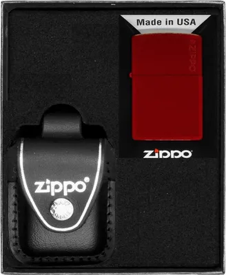 Produktbild von ZIPPO Feuerzeug-Set MERLOT LOGO Geschenk No3