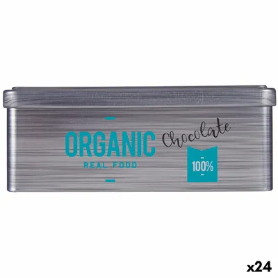 Image de Récipient Chocolat Gris Fer blanc (11 x 7,1 x 18 cm) (24 pièces)