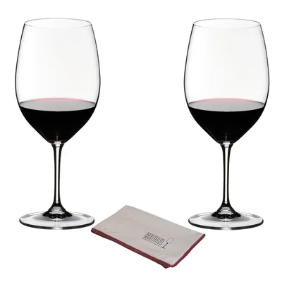 Obrázek produktu pro Riedel Vinum Cabernet Sauvignon/Merlot + leštící utěrka z mikrovlákna