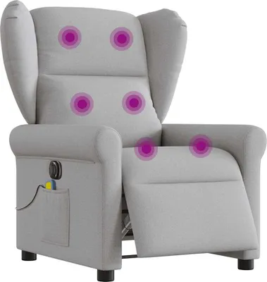 Produktbild von Massagesessel Elektrisch Wolkengrau Stoff