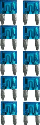 Produktbild von baytronic 10x Kfz-Flachstecksicherung Mini blau 15A