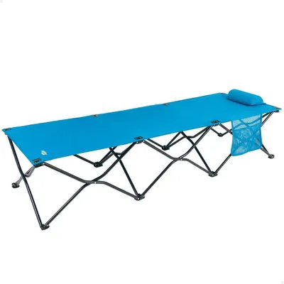 Image de Aktive 63042 178x38x62cm Lit de camping pliant Bleu Bleu Unique