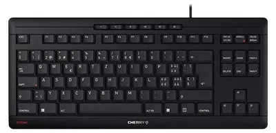 Produktbild von CHERRY TAS STREAM KEYBOARD TKL Corded CH-Layout schwarz