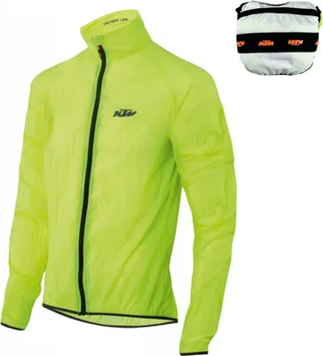 Obrázok produktu pre KTM Factory Line Windbreaker Yellow, ultraľahká, skladná bunda Yellow L