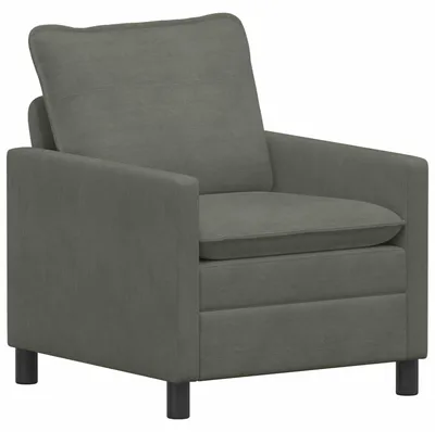 Image de Canapé vidaXL gris clair 76 x 81 x 87,5 cm en tissu