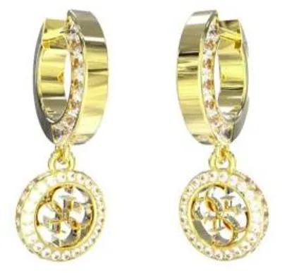 Immagine prodotto di Guess JUBE04165JWYG Orecchini da donna a cerchio 4G Huggies Colore oro