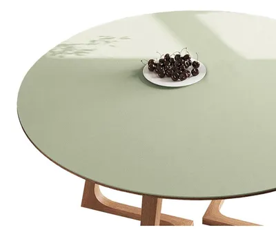 Obrázek produktu pro PU podložka pod talíř, kulatá, 70 cm, zelená, voděodolná, ochranná podložka na stůl