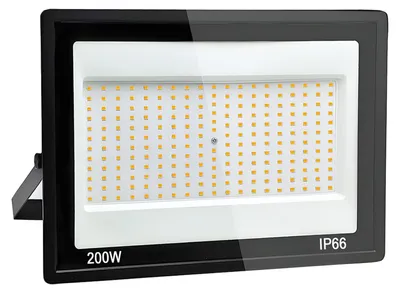 LED-Strahler 200W, 20000 Lumen, 3000K Warmweiß, IP66, Außen