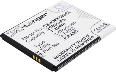Produktbild von TECHTEK Akku Kompatibel mit [KAZAM] Trooper X5.0 Ersetzt KAX50, für KAX50-XJFAL009330