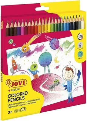 Zdjęcie produktu dla Jovi Wooden Pencils Zestaw kredek 24 szt.