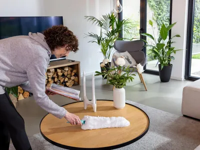 Produktbild von Leifheit SUPERDUSTER XL, Mikrofaserstaubtuch, Mikrofaser, Türkis, Weiß, Kunststoff