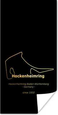 Produktbild von MuchoWow® Poster Deutschland - Formel 1 - Rennstrecke 20x40 cm - Plakat - Foto