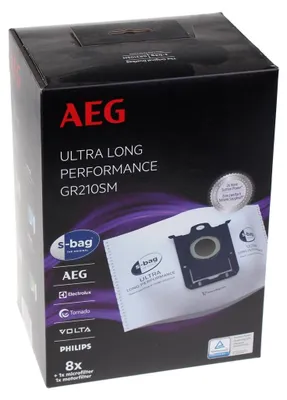 A product box for vacuum cleaner bags.