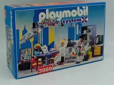 Produktbild von PLAYMOBIL 3989 system X City Cafe Stadtcafe Strassencafe 1997 NEU selten RAR
