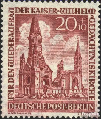 Produktbild von Briefmarken Berlin (West) 1953 Mi 108 postfrisch Gedächtniskirche Berlin
