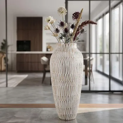 Immagine prodotto di Mauro Ferretti Stiky vaso Ø 23x50 cm bianco dorato