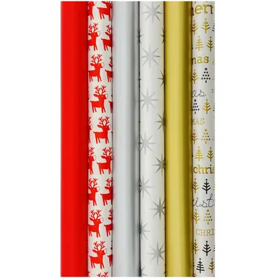 Obrázok produktu pre Baliaci papier Father Christmas - baliaci papier na Vianoce - rôzne veľkosti - 6 roliek