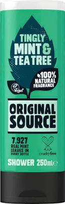 Produktbild von Original Source Tingly Mint & Tea Tree Duschgel VEGAN 250ml