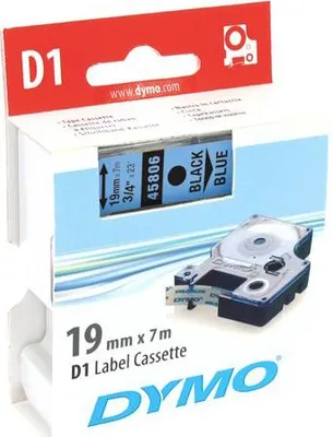 Obrázok produktu pre S0720860 Dymo D1 19Mm Schwarz-Blau