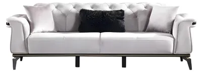 Produktbild von Sofagarnitur 3+1 Sitzer Textil Holz Sofa 3 Sitzer Modern Sessel Komplett Set Neu
