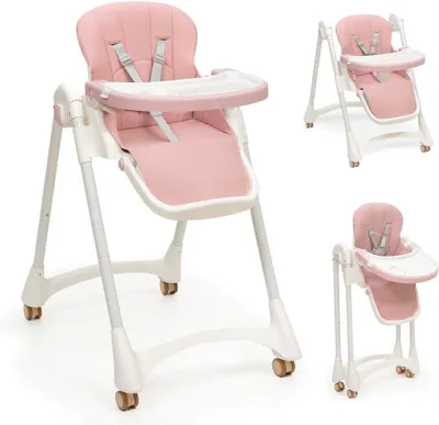 Productafbeelding van Evolutieve inklapbare babystoel voor baby's van 6-36 maanden - Verstelbare rugleuning, poten en dienblad