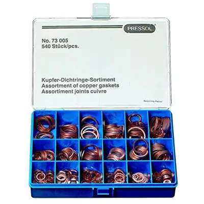 Obrázek produktu pro Pressol Kupferdichtring-Set (540 Teile, Mechanik Verschraubung)
