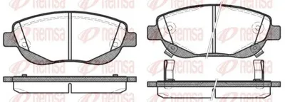 Produktbild von REMSA Bremsbeläge Satz Vorne Bremsklötze für TOYOTA AVENSIS Station Wagon (ZRT27, ADT27) 1448.02
