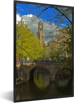 Produktbild von MuchoWow® Gerahmtes Poster Oud - Pflanzen - Utrecht 60x90 cm - Poster mit Schwarzem Bilderrahmen Wandposter Rahmen Foto Bilder - Kunst