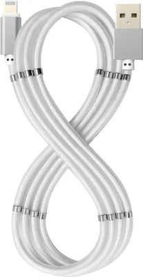 Produktbild von Celly USBLIGHTMAGWH, 1 m, Lightning, USB A, Männlich, Männlich, Weiß
