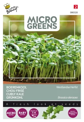 Obrázok produktu pre Buzzy Microgreens Kale Westland Polovysoké semená - cca 1 gr | Buzzy_080320
