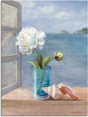 Produktbild von ARTland Leinwandbild Küsten Blumen I Größe: 30x40 cm