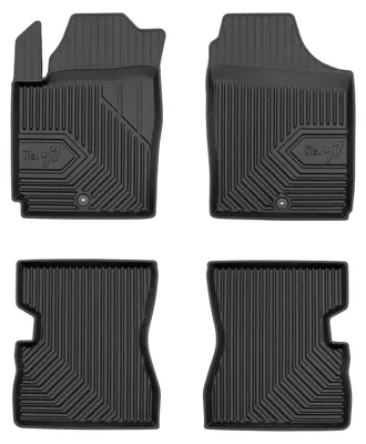 Obrázok produktu pre Gumové vaničkové autokoberce pre: Kia Picanto I 2003-2011 (hatchback) – 4 ks, čierna, na mieru