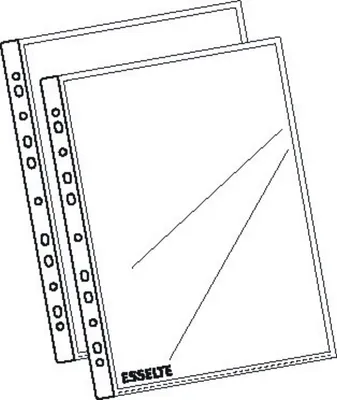 Produktbild von Prospekthüllen A4 50my PP genarbt VE=50x10 Stück