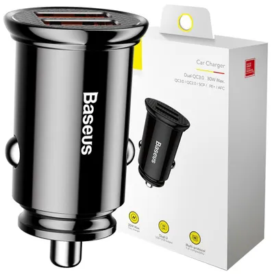 Produktbild von Baseus Circular Plastic, Draußen, Zigarettenanzünder, 20 V, 5 A, Schwarz