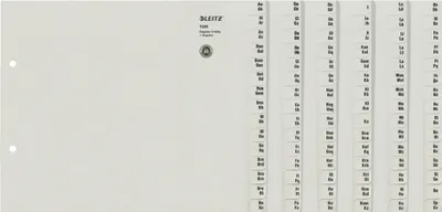 Produktbild von LEITZ Tauenpapier Register A-Z für 100 Ordner grau 1.480-teilig DIN A4 Überbreite