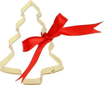 Zdjęcie produktu dla Foremki Do Ciasteczek – Choinka, 7 Cm, Złote