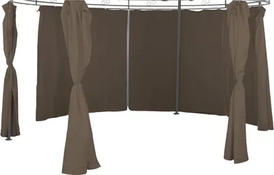 Produktbild von 6er-Set Seitenteile für Pavillon Ø 3,5m rund Farbe wählbar Polyester