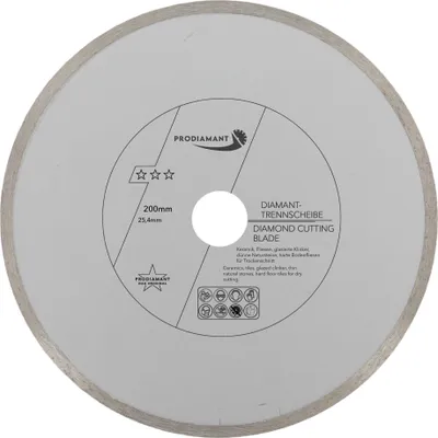 Obrázek produktu pro PRODIAMANT Diamantový řezací kotouč na dlaždice 200 mm x 25,4 mm