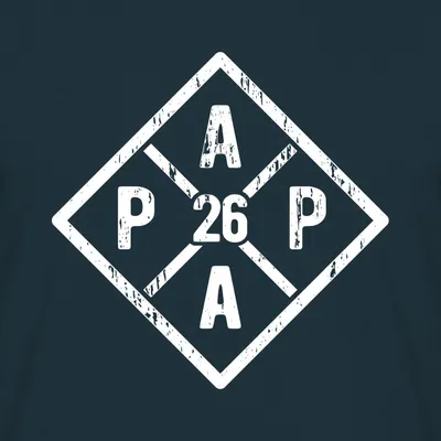 Produktbild von Spreadshirt Papa 2026 Stolzer Dad Geschenk Männer T-Shirt, L, Navy