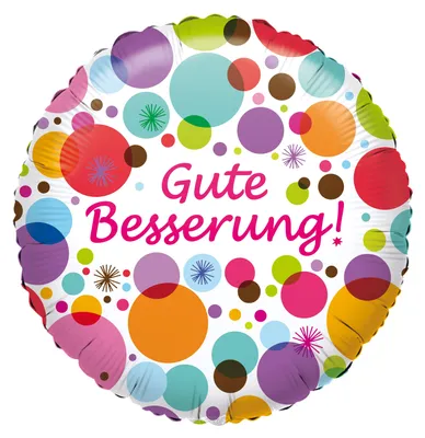 Productafbeelding van amscan® 2964201 Folieballon "Beterschap" - Ø 43 cm
