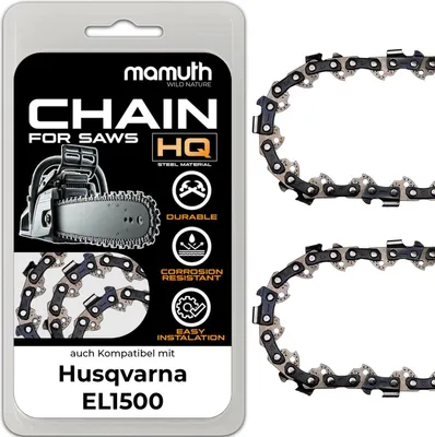 Immagine prodotto di 2 catene per motosega 40 cm 1,5 mm 0,325" 66 TG per Husqvarna EL1500