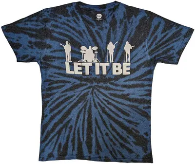 Produktbild von The Beatles - "Let It Be" T-Shirt Batik für Herren/Damen Uni RO9938 (S) (Schwarz)