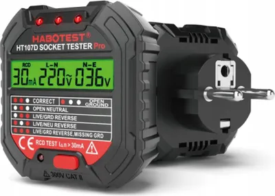 Obrázek produktu pro Zkoušečka elektrických zásuvek Habotest