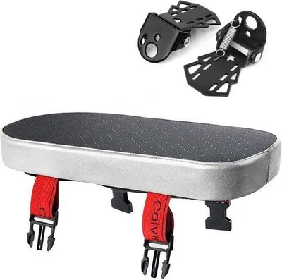 Image de Siège de vélo électrique - Universel - Moelleux - Argent - Coussin - Porte-bagages - Siège de vélo