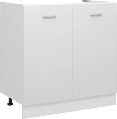 Produktbild von Spülenunterschrank Lyon Weiß 80x46x81,5 cm Holzwerkstoff