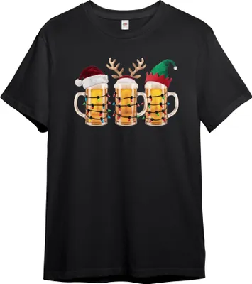 Produktbild von PAULGOS Herren T-Shirt "Die Biertrinker - Weihnachtsbande"