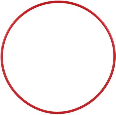 Produktbild von Hula Hoop Rohling, HDPE-20mm, ROT, Durchmesser 90cm