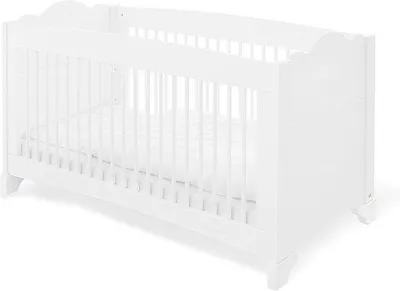 Zdjęcie produktu dla Łóżeczko dziecięce z drewna dębowego – z litego drewna – z możliwością przekształcenia – 148 cm x 79 cm x 86 cm